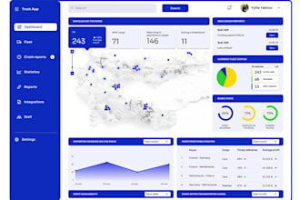 develop fleet management app, gps navigation app, logistics app