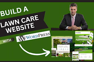 design landscape website for landscape, lawncare services, snow plow service
