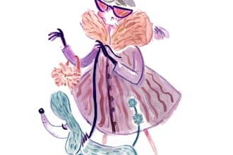 do professional character design sheet