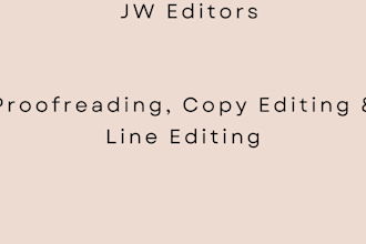 proofread, copy edit, line edit anything