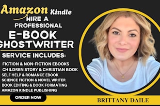 be your fiction nonfiction ebook ghostwriter self help writer amazon kindle kdp