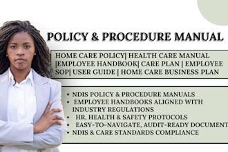 write home care policy and procedures manual ndis employee handbook health care