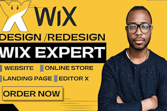 redesign wix website, wix landing page design, wix website, redesign wix website