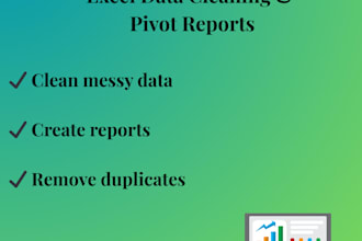 clean excel data, remove duplicates, and format data