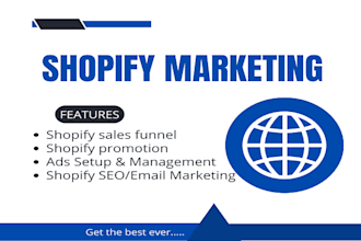 do shopify marketing, shopify SEO, shopify sales funnel, etsy shop promotion