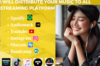 distribute your music to spotify and all digital streaming platform distrokid
