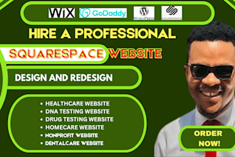design medical healthcare pharmacy recruitment website on squarespace