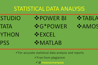 do statistical data analysis using r, python, spss, stata