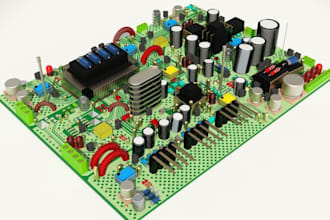 electronics engineering pcb board circuit design schematic layout design inkicad