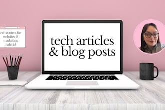 write tech articles and blog posts for your tech start up