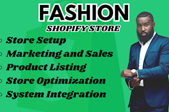 design modern clothing fashion shopify store and website