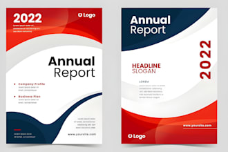 design creative annual report, catalog, book cover