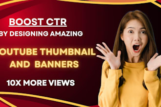 design catchy and view boosting thumbnails in 24 hours