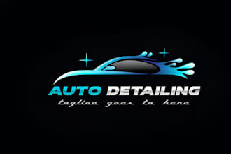 design auto dealership, car detailing, auto repair and automotive logo
