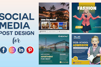 design facebook post, instagram post, social media post