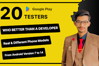 12 testers or 20 testers for google play closed testing