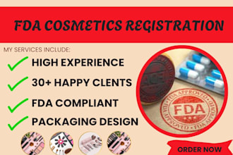 register your cosmetic facility and product with fda, label design