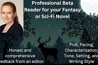 beta read your science fiction or fantasy novel