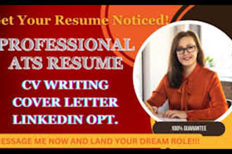 write and upgrade your resume, cv, cover letter, linkedin