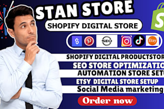 setup stan store digital store 7 figure shopify digital product etsy shop setup