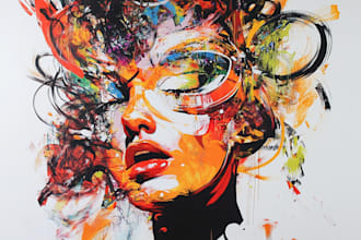do illustration expresionism art, graffity, abstract