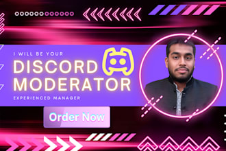 be your discord moderator, community manager, and admin