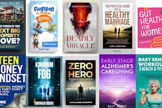 do a professional book cover, ebook, kdp and kindle book cover design for you