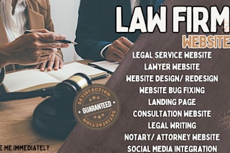 law firm website lawyer, attorney notary website legal writing consultation site