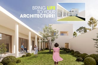 do exterior 3d rendering and architectural visualization