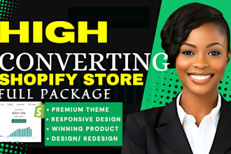 create shopify store shopify website design and redesign