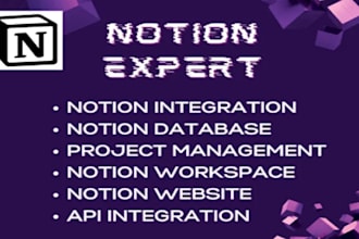 design custom notion template notion training virtual assistance notion expert