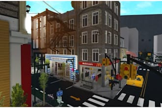 build you a professional roblox map, terrain and roblox environment
