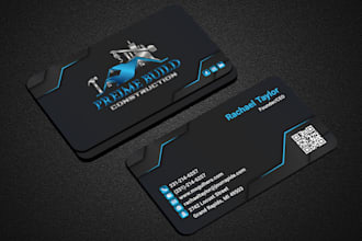 design modern minimalist digital business card and creative logo