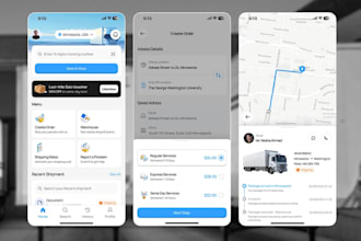 develop fleet management app truck delivery app tracking app fuel station app