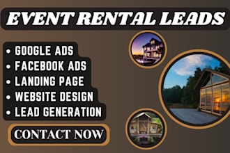 event rental leads party rental leads rental leads facebook instagram google ads