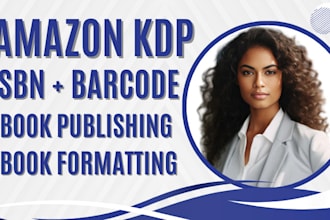 be developmental editor and assign your book isbn number and barcode from USA