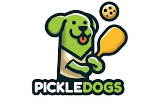 design unique pickle dogs logo