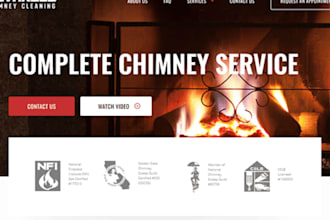 design chimney sweep website, chimney repair website chimney sweep leads