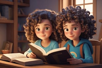 be your children 3d christian bible stories illustration and book cover