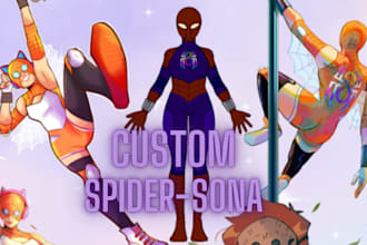 design your own spiderman or spider sona suit