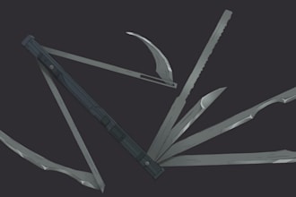 3d model props in blender