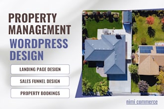 real estate property landing page design property management website design