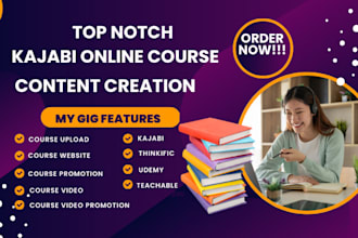 do kajabi online course content training manual online course creation ppt slide