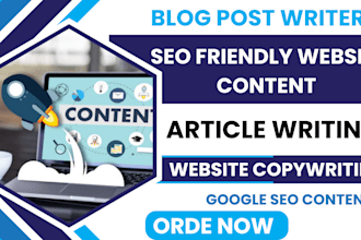 do SEO friendly content writing for your website copywriting and blog article