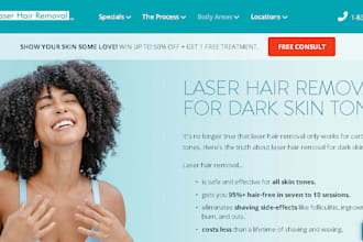 design a responsive medical spa website, healthcare, aesthetic, botox website