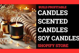 design candles shopify scented candles home decor shopify store