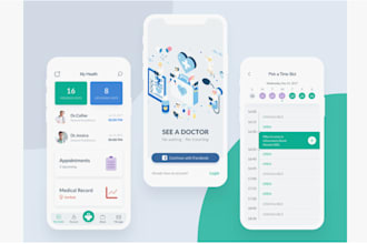 develop doctor appointment app,ai consultation app, diagnostic, telemedicine app