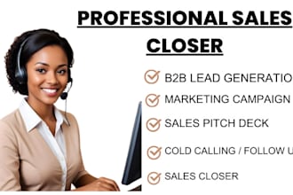 be professional sales closer,sales representative ,expert sales closer,b2b