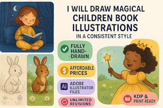 do children book and storybook illustrations