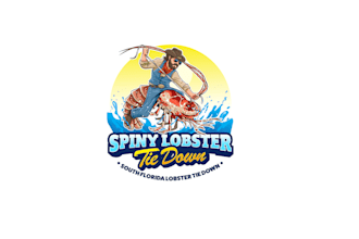 design creative spiny lobster logo